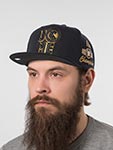 Бейсболка MITCHELL NESS арт. HS13192-TTTBLCK John Cena Gold WWE (черный)